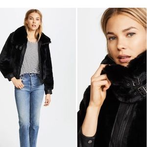 blank NYC faux fur coat
